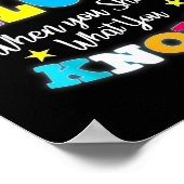 Funny Test Day Mode on Teacher Testideen Poster (Ecke)