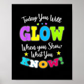 Funny Test Day Mode on Teacher Testideen Poster (Vorne)