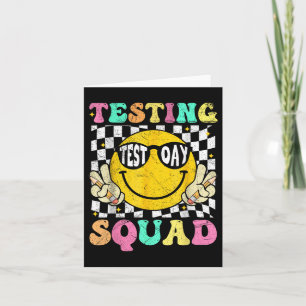 Funny Test Day Motivierend Teacher Student Testin Karte