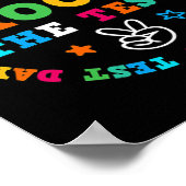 Funny Test STAAR Day Rock The Test Teacher Poster (Ecke)