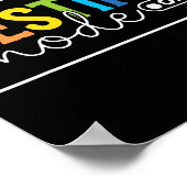 Funny Testing Mode On Testing Day Motivational Tea Poster (Ecke)