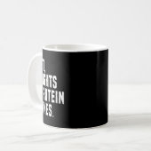 Funny Testosteron Test Steroid Spaß Bodybuilding Kaffeetasse (Vorderseite Links)