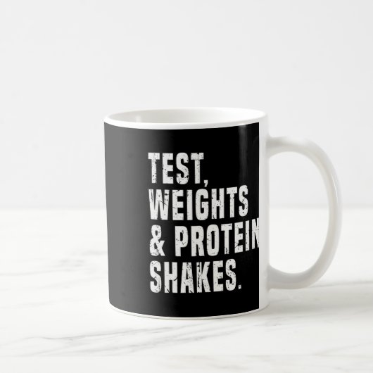 Funny Testosteron Test Steroid Spaß Bodybuilding Kaffeetasse (Rechts)