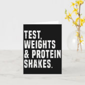 Funny Testosteron Test Steroid Spaß Bodybuilding Karte (Gelbe Blume)