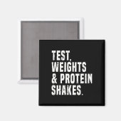 Funny Testosteron Test Steroid Spaß Bodybuilding Magnet (Vorderseite/Rückseite)