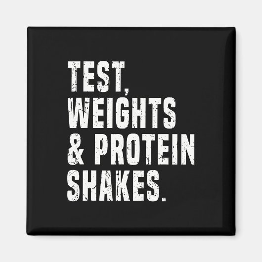 Funny Testosteron Test Steroid Spaß Bodybuilding Magnet (Vorne)