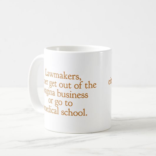 Funny Texas Abortion Gesetze Pro Auswahl Frauen Zi Kaffeetasse (Vorderseite Links)