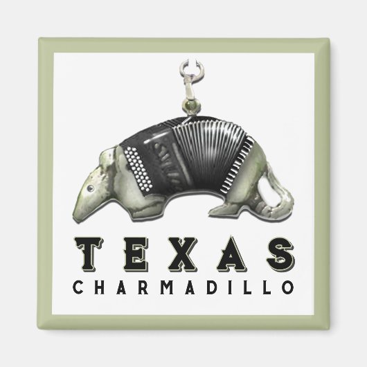 Funny Texas Armadillo Magnet (Vorne)