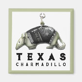 Funny Texas Armadillo Magnet (Vorne)
