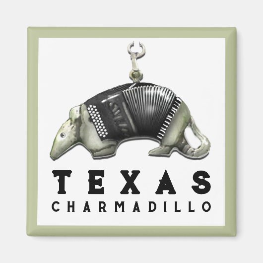 Funny Texas Armadillo Magnet (Vorne)