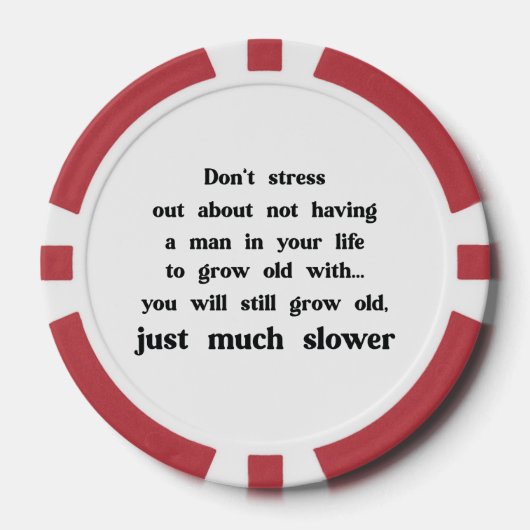 Funny text about women and men. pokerchips (Vorderseite)
