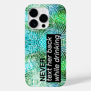 Funny text Cool grün & blau Case-Mate iPhone 14 Pro Hülle