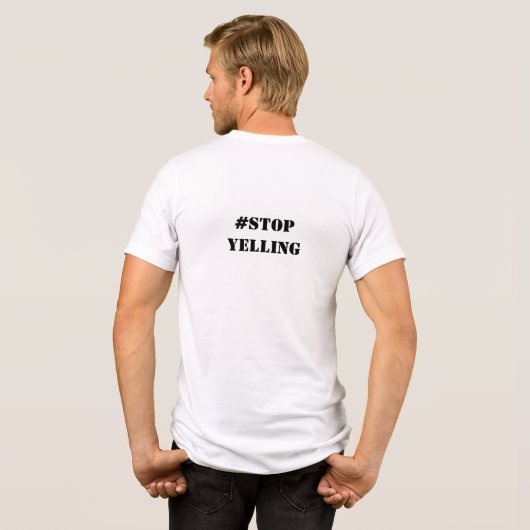 Funny Text Design Tri-Blend Shirt (Rückseite voll)