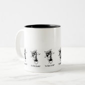 Funny Text Face Talking - spielerischer Ausdruck Zweifarbige Tasse (Vorderseite Links)