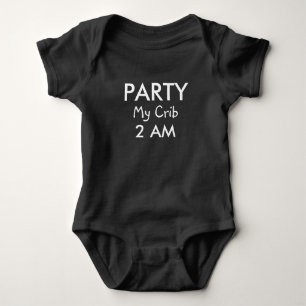 Funny Text Party Baby Strampler