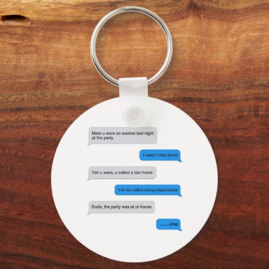 Funny Text Schlüsselanhänger (Vorderseite)
