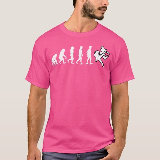 Funny Thai Boxing Evolution Muay Thai T-Shirt (Vorderseite)