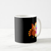 Funny Thanksgiving 67 Baseball Drip Gobble Turkey  Kaffeetasse (VorderseiteRechts)