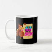 Funny Thanksgiving 67 Baseball Drip Gobble Turkey  Kaffeetasse (Links)