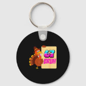 Funny Thanksgiving 67 Baseball Drip Gobble Turkey  Schlüsselanhänger (Vorderseite)