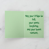 Funny Thanksgiving Card – Leftovers Are My Love La Karte (Innenseite)