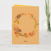 Funny Thanksgiving Card – Turkey Trouble Karte (Rückseite)