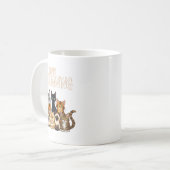 Funny Thanksgiving Cat Lovers Gift Happy Catsgivin Kaffeetasse (Vorderseite Links)