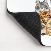 Funny Thanksgiving Cat Lovers Gift Happy Catsgivin Mousepad (Ecke)