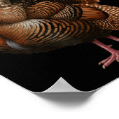 Funny Thanksgiving Cat On Turkey, Lgrim Hat Turkey Poster (Ecke)