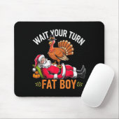 Funny Thanksgiving Christmas Turkey Vs Santa For M Mousepad (Mit Mouse)