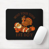 Funny Thanksgiving Christmas Turkey Vs Santa For M Mousepad (Mit Mouse)