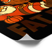 Funny Thanksgiving Christmas Turkey Vs Santa For M Poster (Ecke)