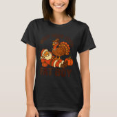 Funny Thanksgiving Christmas Turkey Vs Santa For M T-Shirt (Vorderseite)