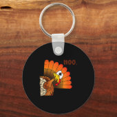 Funny Thanksgiving Cute Turkey Moo I'm A Cow Men W Schlüsselanhänger (Vorderseite)