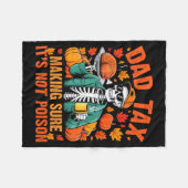Funny Thanksgiving Dad Tax Skeleton Turkey Day Foo Fleecedecke (Vorderseite (Horizontal))