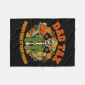 Funny Thanksgiving Dad Tax Skeleton Turkey Day Foo Fleecedecke (Vorderseite (Horizontal))