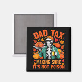 Funny Thanksgiving Dad Tax Skeleton Turkey Day Foo Magnet (Vorderseite/Rückseite)