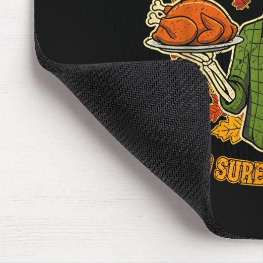 Funny Thanksgiving Dad Tax Skeleton Turkey Day Foo Mousepad (Ecke)