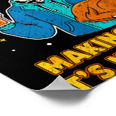 Funny Thanksgiving Dad Tax Skeleton Turkey Day Foo Poster (Ecke)