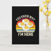 Funny Thanksgiving Deviled Eggs You Know Why I'm H Karte (Gelbe Blume)