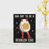 Funny Thanksgiving Dinner Bad Day To Be A Deviled Karte (Gelbe Blume)