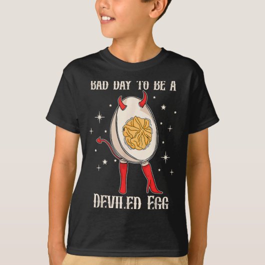 Funny Thanksgiving Dinner Bad Day To Be A Deviled T-Shirt (Vorderseite)