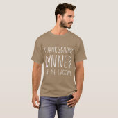 Funny Thanksgiving dinner got me lagging Oversized T-Shirt (Vorne ganz)