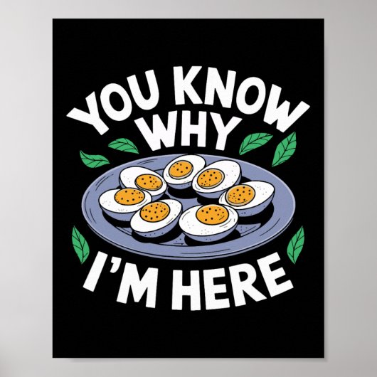 Funny Thanksgiving Dinner You Know Why I'm Here Re Poster (Vorne)