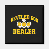 Funny Thanksgiving Fathers Day Retro Deviled Egg E Magnet (Vorne)