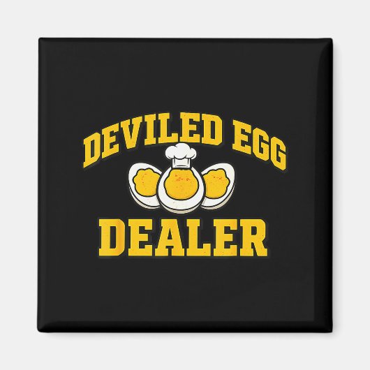 Funny Thanksgiving Fathers Day Retro Deviled Egg E Magnet (Vorne)