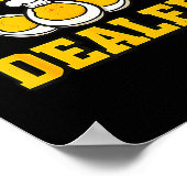 Funny Thanksgiving Fathers Day Retro Deviled Egg E Poster (Ecke)