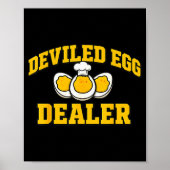 Funny Thanksgiving Fathers Day Retro Deviled Egg E Poster (Vorne)