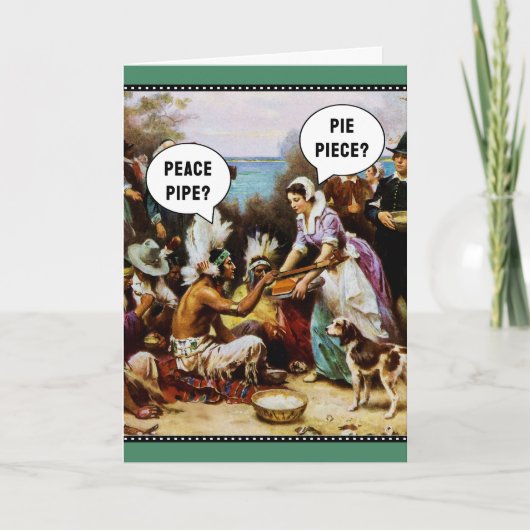 Funny Thanksgiving Feiertagskarte (Vorderseite)