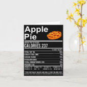 Funny Thanksgiving Food Apparel, E Nutrition Facts Karte (Gelbe Blume)